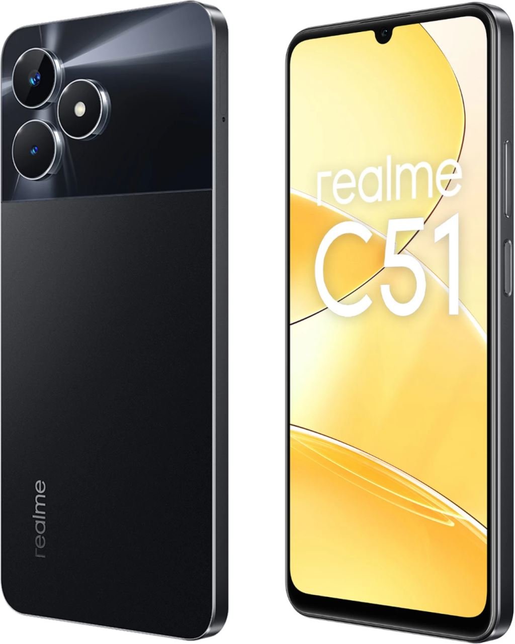 Realme C51 4 128GB Dual Sim Mobiltelefon Fekete